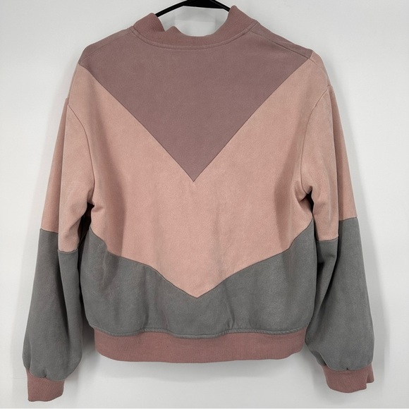 Paper Crane Zip Front Tri-Color Bomber Jacket - Picture 5 of 5